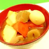 冷凍根菜ミックスde簡単(^^)具だくさん豚汁♪